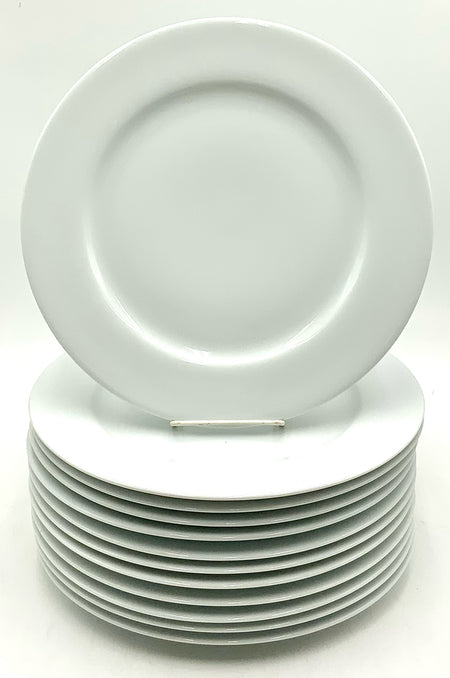 Set/12 Limoges Porcelain Oversized Dinner Plates