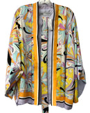 ZARA Purple Orange Multi Patterned Kimono