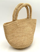 SANS ARCIDET Natural Woven Two Handle Handbag