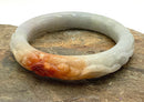 Carved Jade Bangle Bracelet