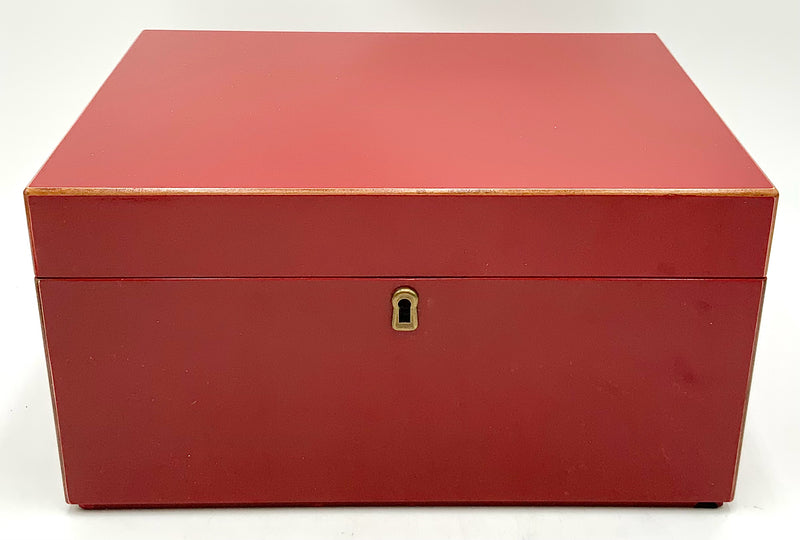 NEW Pottery Barn Red Lacquer Jewel Box