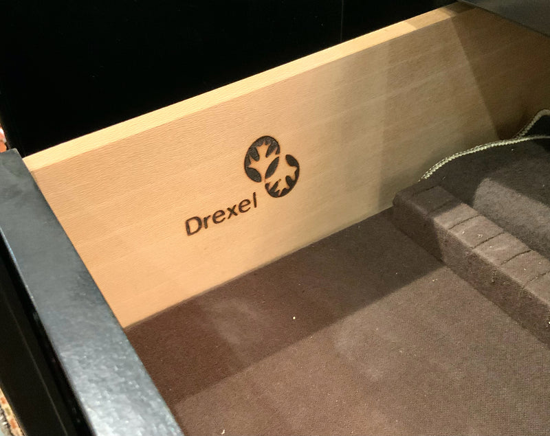 Vintage Drexel Asian Black Lacquer Server/Bar