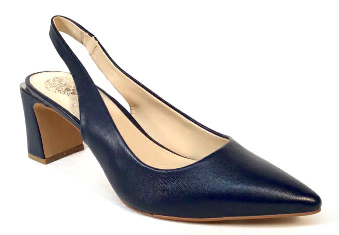 VINCE CAMUTO Navy Lea Hamden High Heel Slingblacks 8.5