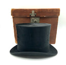 Antique Knox Beaver Skin Top Hat With Case