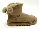 UGG Olive Green Suede Mini Bailey Bow Boots 7
