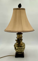 Vintage Chinese Brass Dragon Lamp