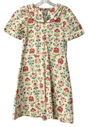 TAYLOR TILMAN Cream/Raspberry/Teal Floral S/S Dress