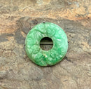 Sterling, Silvertone & Carved Jade Brooch