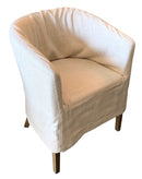 Set/4 Slipcovered Dining Chairs