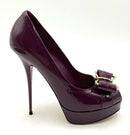 GIUSEPPE ZANOTTI Orchid Suede Lavinia Ankle Strap Platform Sandals 39