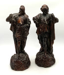 Pair of Mid Century Plaster Figures