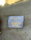 LOUIS VUITTON Black/Multi MP1944 Silk/Wool Kabuki Yamamoto Hirosai Shawl