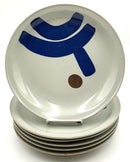 Set/6 Iron Moutnain Stoneware Dinner Plates