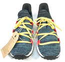 HOLO FOOTWEAR Teal Yellow Red Knit Suede Maverick Sneakers 11