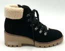 BLONDO Black Suede Faux Shearling Waterproof Boots 7