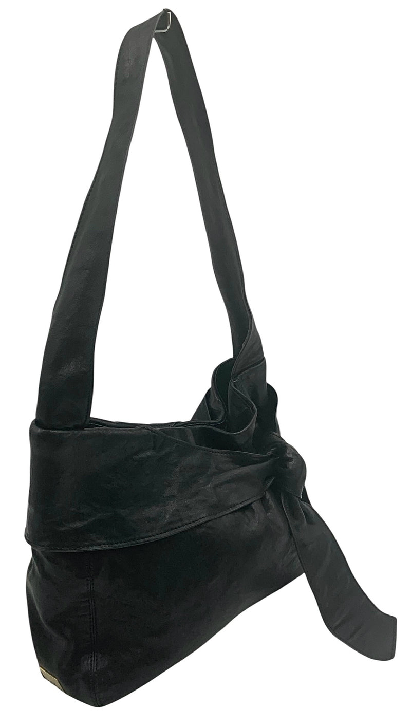 KOOBA Black Lea "Devin" Bow Handbag