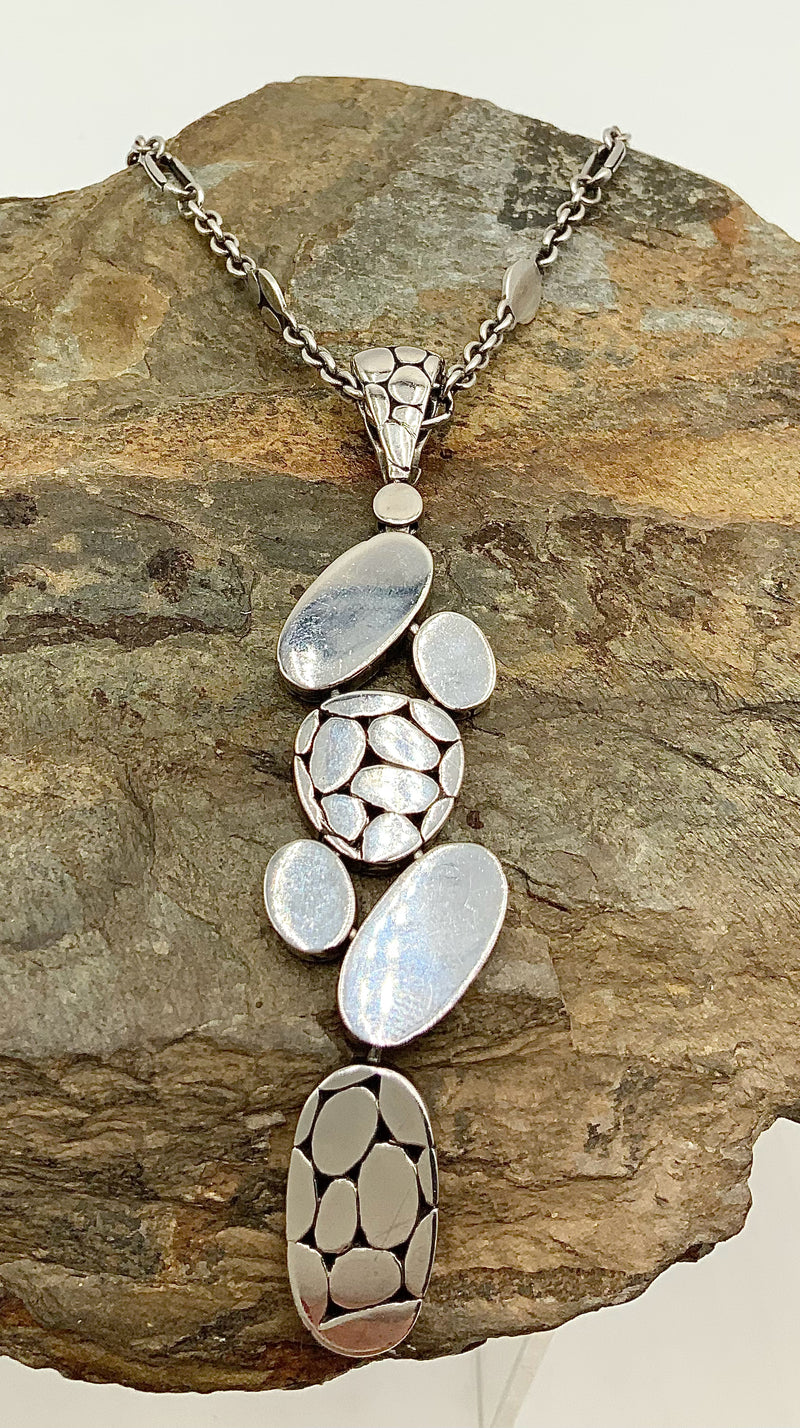 JOHN HARDY Sterling, Pebble Kali Enhancer/Necklace