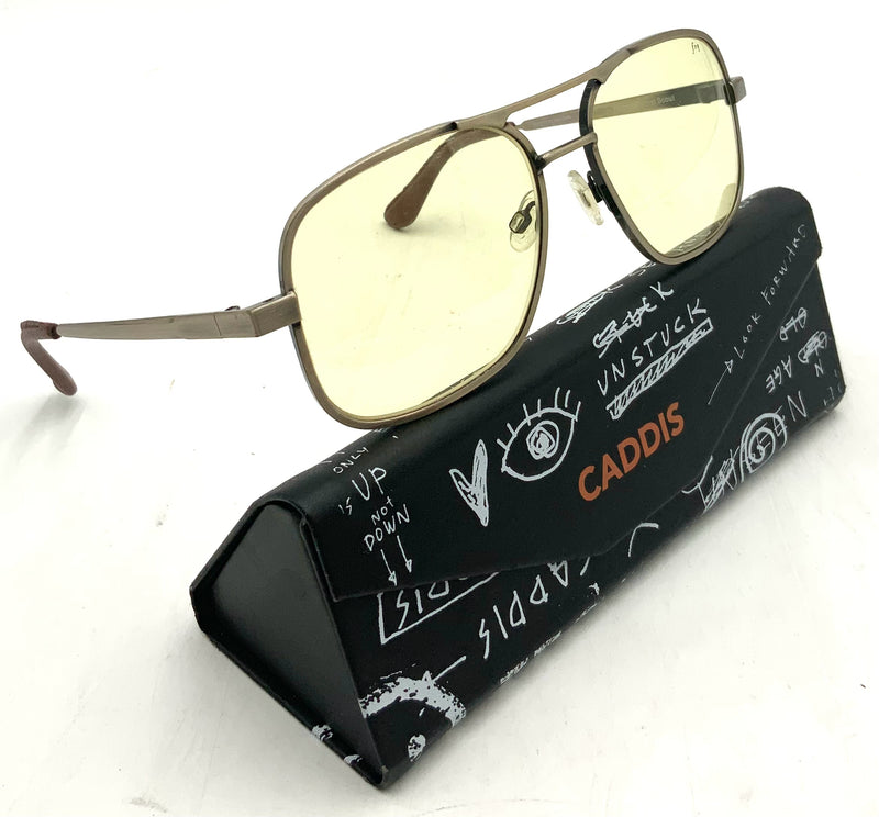 CADIS Matte Gold Metamodernist Scout Polarized Sunglasses