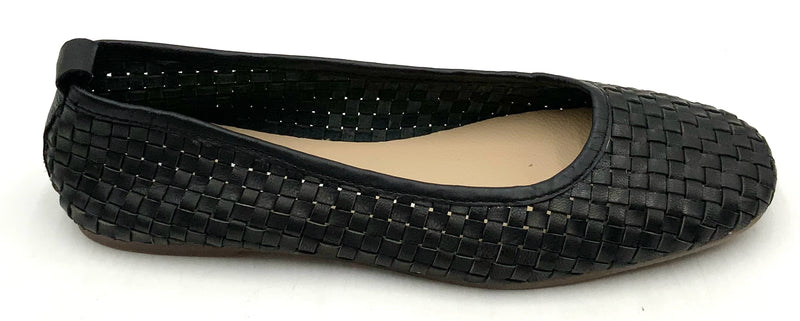 GIOSEPPO Black Lea Woven Ballerina Flats 6