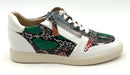 Vaneli White Leather Multi Snake Print Vispy Sneakers 8