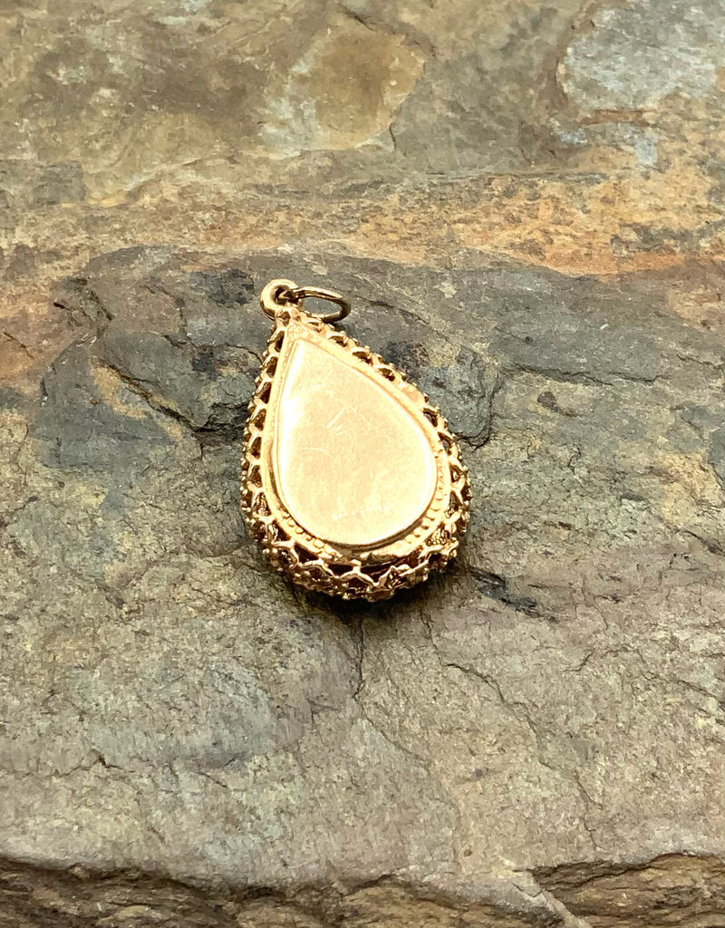 14kt Gold & Diamond Locket Pendant