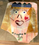Handmade Fused Glass Plaque "The Princess"