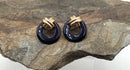 14kt Gold & Onyx Earrings