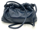 MANSUR GAVRIEL Navy Blue Lambskin Leather Mini Cloud Clutch Bag