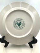 Set/8 Longaberger Pottery Woven Traditions Plates