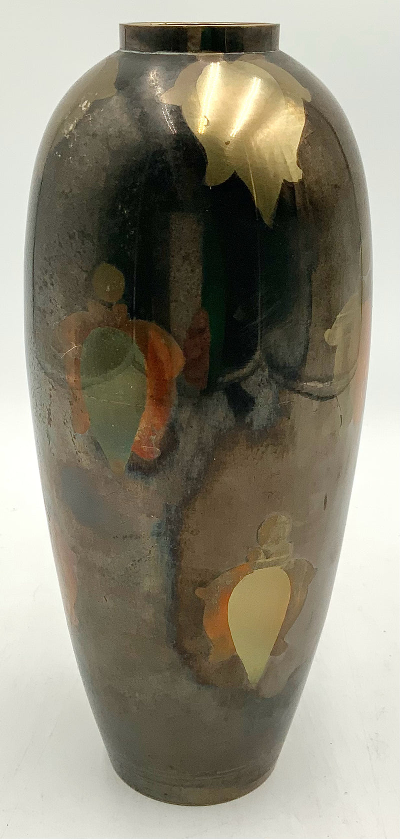 Vintage Japanese Mixed Metal Vase