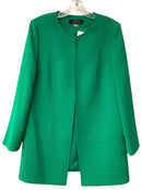 TAHARI Kelly Green Knit L/S Topper Jacket