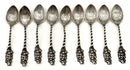 Set/9 Antique Sterling Demitasse Spoons