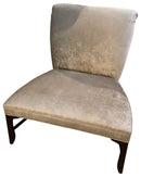Baker Oversized Slipper Chair with Ottoman