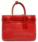 REED KRAKOFF Red Leather Boxer Tote