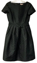 BROOKS BROS Black Dot Pleated S/S Dress