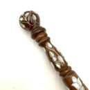 Walnut MOP Inlaid Walking Cane with Knob Handle