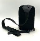 COACH Black Leather Signature Canvas Patched Sullivan Sling Bag
