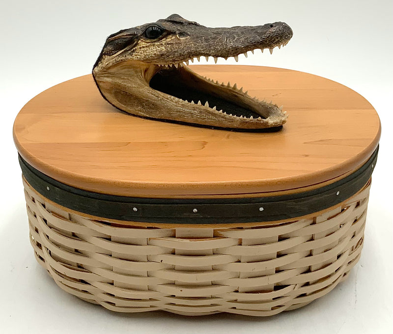 LONGABERGER Basket With Alligator Head