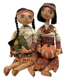 Pair of Joe Spencer Gathered Traditions Native American Figures