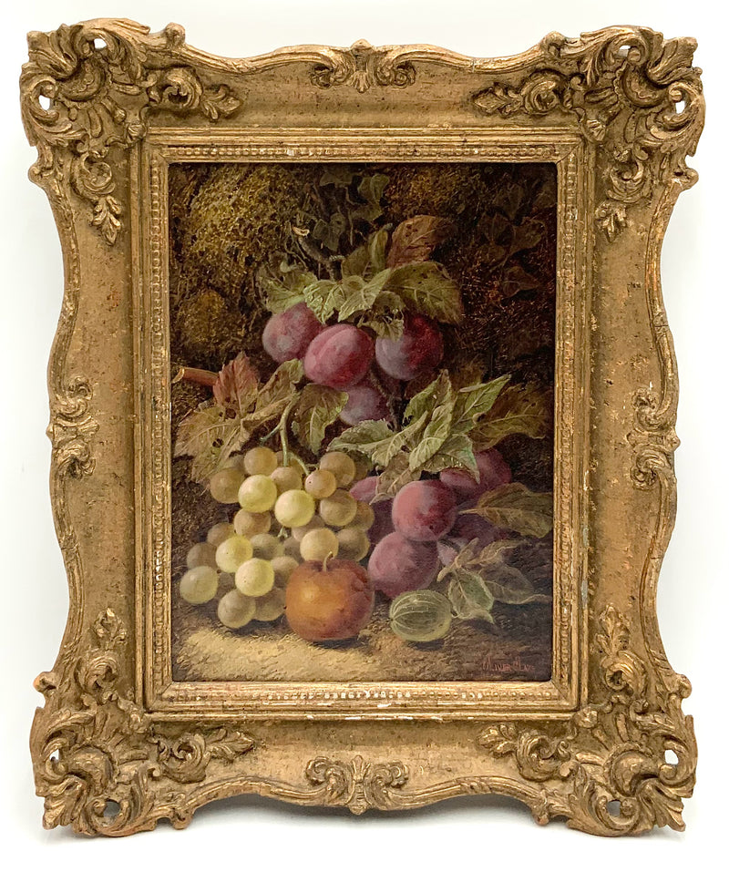 Pair of Antique Oliver Clare Oil on Canvas Paintings