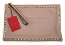 VALENTINO Dusty Lilac Rockstud Large Clutch