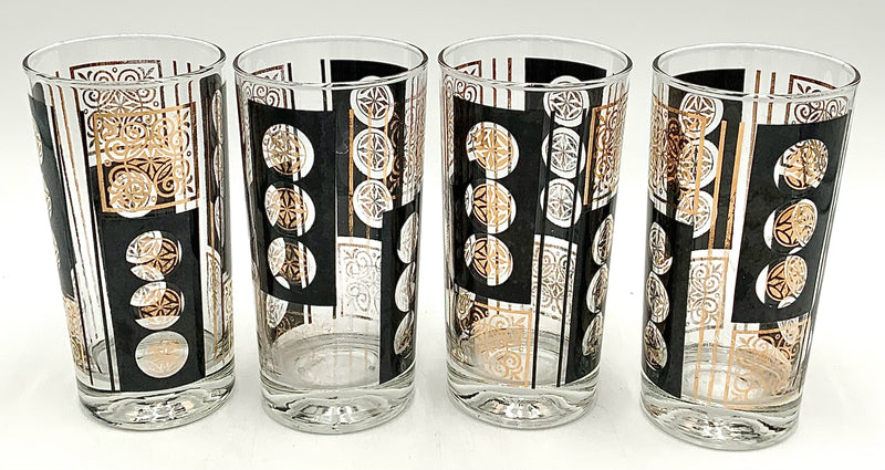 Set/4 Mid Century Highball Glasses