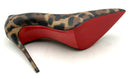 CHRISTIAN LOUBOUTIN Tan Black Leopard  Kate Pumps 36.5