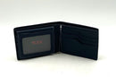 TUMI Navy Grained Leather Bifold Wallet w/ Insert