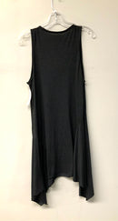 ALL SAINTS Dark Night Blue Floral "Tany" Shark Tooth Hem S/L Dress