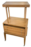 Mid Century Danish Modern Side Table Chest