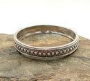 JUDITH JACK Sterling Geometric Pattern Bangle Bracelet