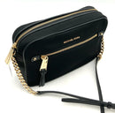 MICHAEL KORS Black Nylon Black Leather Trim Polly E/W Crossbody Bag