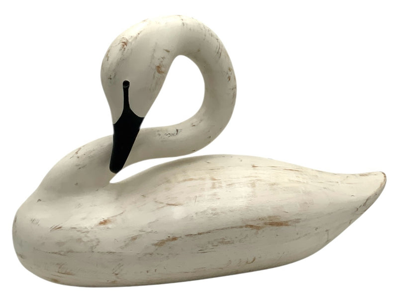 Hand Carved Wood Swan