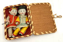 Vintage Asian Mini Dolls in Basket Case